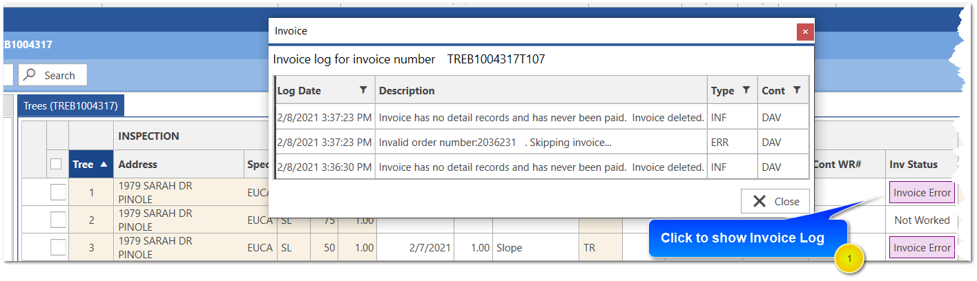 Invoice Errors