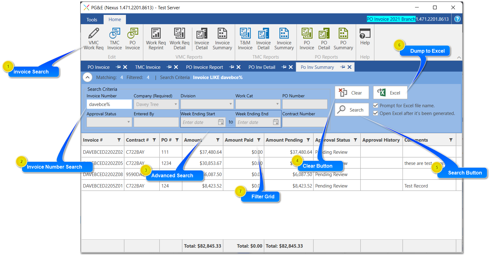 PO Invoice Summary