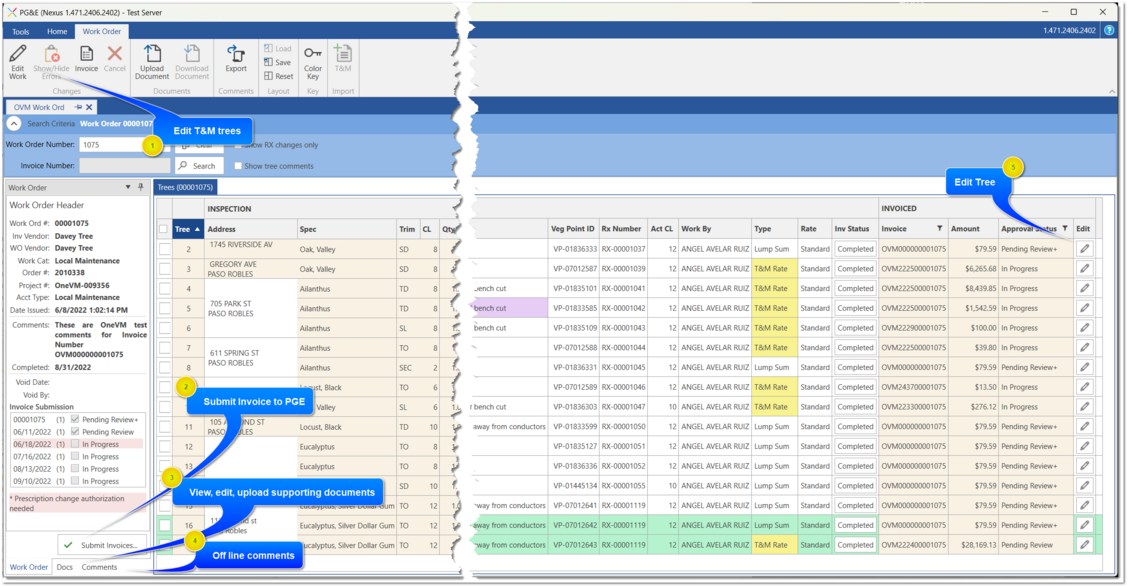 View/Edit Work Order