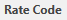 9. Rate Code(s)