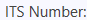 11. ITS Number
