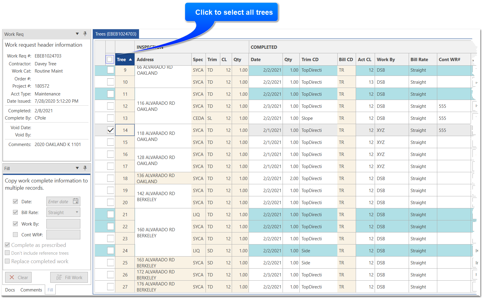 Selecting Multiple Rows